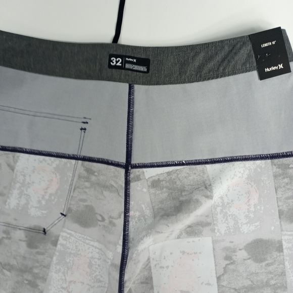 Hurley Surfcheck Phantom Boardshorts 18" Aqua 32 - Picture 7 of 11